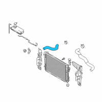 OEM 2006 Hyundai Tucson Hose-Radiator, Upper Diagram - 25411-2E200