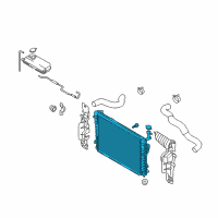 OEM 2009 Hyundai Tucson Radiator Assembly Diagram - 25310-2E821