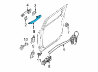 OEM Nissan Frontier HANDLE ASSY - REAR DOOR OUTSIDE, RH Diagram - 826B0-9BU3A