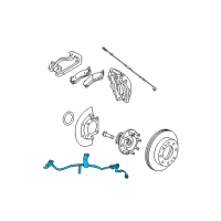 OEM Hummer H2 Brake Hose Diagram - 15921147