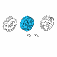 OEM 2019 Ford Fiesta Wheel, Alloy Diagram - C1BZ-1007-P