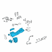 OEM Honda Console, Center *NH848L* (MEDIUM WARM GRAY) Diagram - 83450-TM8-A31ZA