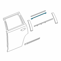 OEM 2019 GMC Yukon Upper Molding Diagram - 84502330