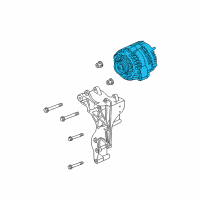 OEM 2008 Cadillac Escalade EXT Alternator Diagram - 25877026