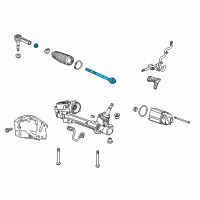 OEM 2014 Buick LaCrosse Inner Tie Rod Diagram - 13332653