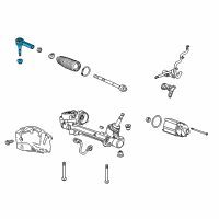 OEM Chevrolet Malibu Limited Outer Tie Rod Diagram - 13286686