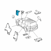 OEM 2009 Toyota Land Cruiser Control Module Diagram - 89990-60341