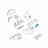 OEM 2002 Chrysler Sebring Shield-Exhaust Manifold Diagram - MR481817