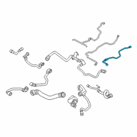 OEM 2022 BMW X7 Coolant Line, Heat Exchanger-Pump Diagram - 11-53-8-602-265