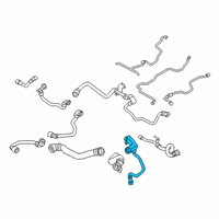 OEM 2019 BMW 540i PIPE, COOLANT PUMP-ELECTR. C Diagram - 17-12-8-682-033