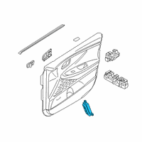 OEM 2020 Hyundai Santa Fe Unit Assembly-Power Window Main Diagram - 93571-S1130-NNB