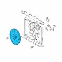 OEM Pontiac Vibe Fan Blade Diagram - 88975761