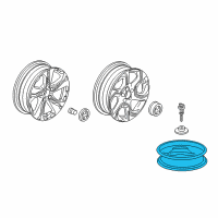 OEM 2018 Honda CR-V Disk, Wheel (17X4T) (Cmwa) (Black) Diagram - 42700-TLA-A53