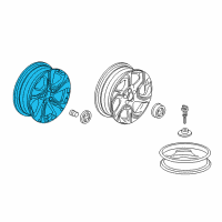 OEM Honda CR-V Disk, Aluminum Wheel (17X7) (1/2J) (Maxion Wheels) Diagram - 42700-TLA-A79