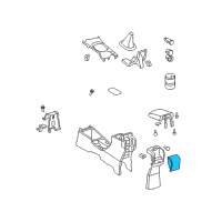 OEM 2011 Toyota Yaris Cup Holder Diagram - 66990-52010-B0