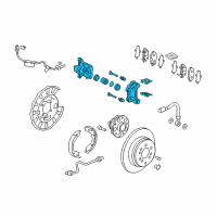 OEM 2015 Honda Pilot Caliper Sub-Assembly Diagram - 43018-SZA-A01