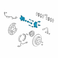 OEM 2012 Honda Pilot Caliper Sub-Assembly Diagram - 43018-SZA-A01