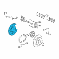 OEM Honda Plate, Passenger Side Back Diagram - 43110-SZA-A01