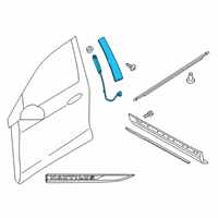 OEM Lincoln Nautilus Applique Diagram - FA1Z-5820554-AD