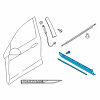 OEM 2022 Lincoln Nautilus Lower Molding Diagram - FA1Z-5820879-CA