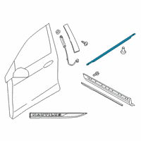 OEM 2020 Lincoln Nautilus Belt Molding Diagram - FA1Z-5821453-B