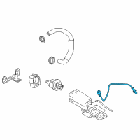 OEM 2008 Hyundai Tucson Sensor Assembly-Oxygen, LH Diagram - 39210-37543