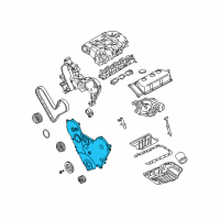OEM 2004 Chrysler Pacifica Cover-Timing Belt Diagram - 4892092AB