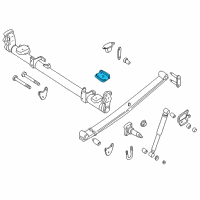 OEM 1997 Nissan Quest Rear Spring Seat Upper Diagram - 55050-0B000