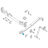 OEM 2002 Nissan Quest BUSHNG Rear Suspension Diagram - 55045-7B010