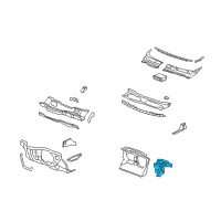 OEM Chevrolet Captiva Sport Dash Panel Insulator Diagram - 22817857
