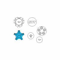 OEM 1999 Ford Mustang Hub Cap Diagram - F9ZZ-1130-CA