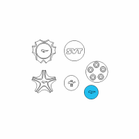 OEM Ford Mustang Hub Cap Diagram - 3R3Z-1130-BA