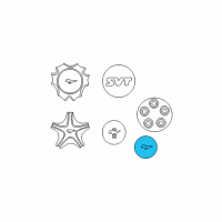 OEM 1994 Ford Mustang Hub Cap Diagram - F4ZZ-1130-C