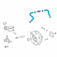 OEM Hyundai Hose Assembly-Brake Booster Vacuum Diagram - 59130-F2400