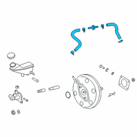 OEM 2020 Hyundai Elantra GT Hose Assembly-Brake Booster Vacuum Diagram - 59130-F2400