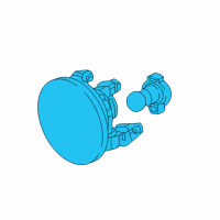 OEM Chevrolet Spark Fog Lamp Assembly Diagram - 42548992