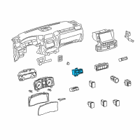 OEM Lexus LX570 Switch Assy, Outer Mirror Diagram - 84870-60120