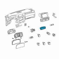 OEM 2008 Lexus LX570 Switch Assy, Combination Diagram - 84970-60010-A0