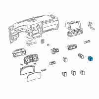 OEM 2015 Lexus LX570 Switch, Seat Heater Diagram - 84751-60200