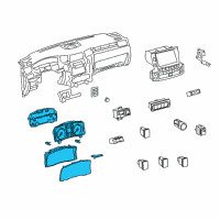 OEM 2008 Lexus LX570 METER ASSY, COMBINAT Diagram - 83800-60L62