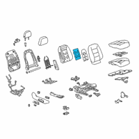 OEM GMC Terrain Seat Back Heater Diagram - 13519200