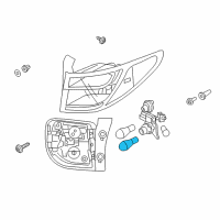 OEM Kia Bulb Diagram - 1864227008L