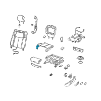 OEM 2010 Nissan Maxima Pad-Front Seat Cushion Diagram - 87361-9N24B