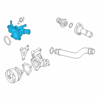 OEM 2014 Nissan Rogue Water Outlet Diagram - 11060-3TA0B