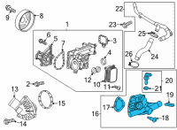 OEM Buick Encore GX Water Outlet Diagram - 55512491