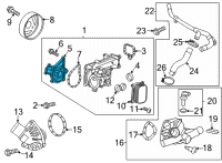 OEM 2021 Buick Encore GX Water Pump Diagram - 55505442