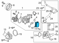 OEM Chevrolet Trailblazer Oil Cooler Diagram - 55505451