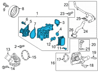 OEM 2021 Chevrolet Trailblazer Water Pump Assembly Diagram - 55505441