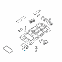 OEM 2007 Nissan Quest Bulb - Vanity Mirror Diagram - 96415-ZM70A