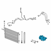 OEM 2018 Buick Envision Compressor Diagram - 23377847